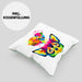 Chihuahua Herz Farbe Besitzer Kissen mit Füllung 40x40 Geschenk Lustiger Spruch Geschenkidee Chihuahua Liebhaber (Grau) Grün Trendation