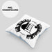 Piano-Spieler Kissen mit Füllung 40x40 Geschenk Klavier Geschenkidee Flügel Musiker Klavier Klavier-Spieler (Grau) Blau Trendation