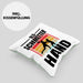 Handball Geschenk Kissen mit Füllung 40x40 Geschenkidee Handball-Spieler Handballspielerin Mädchen Jungs Old Schmetterhand (Grau) Grün Trendation