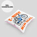 Lustige Kissen mit Füllung 40x40 E-Bike Fans Geschenk E-Bike Sprüche Geschenkidee (Grau) Rosa Trendation