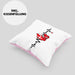 Dänische Flagge Geschenk Kissen mit Füllung 40x40 Herzschlag Dänemark Urlau Geschenkidee (Grau) Rosa Trendation