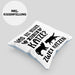 Katze Spruch Kissen mit Füllung 40x40 Lustig Geschenk Cat Kaffee Grafik Katzenliebhaber Geschenke Katzen (Grau) Blau Trendation