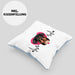 Rottweiler Besitzer Kissen mit Füllung 40x40 Geschenk Lustiger Spruch Geschenkidee Herzschlag Rottweiler (Grau) Blau Trendation