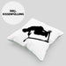 Scooter Roller Fahrer Geschenk Kissen mit Füllung 40x40 Scooterfahrer Geschenkidee Scooting Geschenkidee Jungs Profi Scooterfahrer Stunt (Grau) Grün Trendation