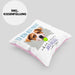 Jack Russell Besitzer Kissen mit Füllung 40x40 Geschenk Lustiger Spruch Geschenkidee Besitzerin Ich Bin Nicht toll Aber Mein Jack Russell Ist Es (Grau) Rosa Trendation