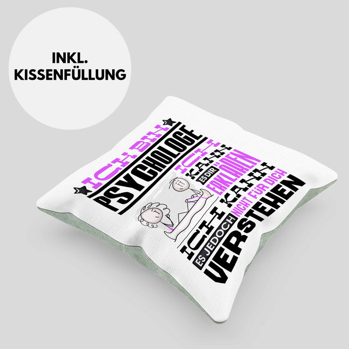 Kanufahrer Geschenk Kaffee-Kissen mit Füllung 40x40 Geschenkidee für Kanufahrer Ich Bin Kanufahrer Ich Kann Es Dir Erklären Jedoch Nicht Für Dich Verstehen Spruch Lustig (Grau) Grün Trendation
