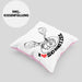 Schnitzel-Kissen mit Füllung 40x40 Geschenk für Schnitzel-Liebhaber (Grau) Rosa Trendation