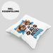 Jack Russell Papa Besitzer Kissen mit Füllung 40x40 Geschenk Lustiger Spruch Geschenkidee Jack Russell Liebhaber (Grau) Grün Trendation