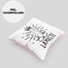 Llama Meditations-Kissen mit Füllung 40x40 Geschenk für Meditationsliebhaber Meditieren (Grau) Rosa Trendation