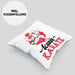 Huhn Kissen mit Füllung 40x40 Geschenk Huhn Kann Karate Geschenkidee Humor (Grau) Blau Trendation