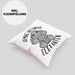 Elefant Kissen mit Füllung 40x40 Geschenk Für Elefanten-Liebhaber Geschenkidee Ich Mag Halt Einfach Elefanten (Grau) Rosa Trendation