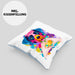 Labrador Besitzer Farbe Love Kissen mit Füllung 40x40 Geschenk Lustiger Spruch Geschenkidee Labrador Besitzerin (Grau) Blau Trendation