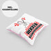 Rocker Geschenk Kissen mit Füllung 40x40 Ich Bin Rocker Aber Sag Doch Einfach Superheld Lustige Geschenkdiee für Rocker (Grau) Rosa Trendation