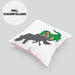 T-Rex Kissen mit Füllung 40x40 Geschenk Schatten Dinosaurier-Liebhaber Geschenkidee Jungs Geburtstag (Grau) Rosa Trendation