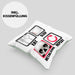 Eat Sleep Metalcore Repeat Kissen mit Füllung 40x40 Geschenk Musik Metal Heavy Kopf (Grau) Grün Trendation