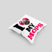 Mops Besitzerin Kissen mit Füllung 40x40 Geschenk Lustiger Spruch Geschenkidee I Love My Mops (Grau) Grau Trendation