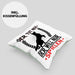Hund Kissen mit Füllung 40x40 Geschenk Hunde-Besitzer Geschenkidee (Grau) Grün Trendation