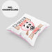 Pandas Kissen mit Füllung 40x40 Geschenk Frauen Ich Bin Bloß Ein Mädchen Das Pandas Liebt Pandaliebhaberin Geschenk Spruch Geburtstag (Grau) Rosa Trendation