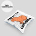 Respect The Capybara Kissen mit Füllung 40x40 Capybara Tier Geschenk für Capybara Liebhaber (Grau) Blau Trendation
