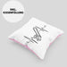 Kettensäge Herzschlag Kissen mit Füllung 40x40 Waldarbeiter Geschenk Lustige Geschenkidee Forstarbeiter (Grau) Rosa Trendation