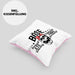 Lustige Kissen mit Füllung 40x40 Geschenk für Böse Alte Frau Rock Biker (Grau) Rosa Trendation
