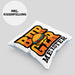 Burger Meister Kissen mit Füllung 40x40 Geschenk Spruch Grillen Sommer Burger Liebhaber Geschenkidee Cheeseburger (Grau) Blau Trendation