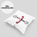 Ice Hockey Kissen mit Füllung 40x40 Geschenk für Ice Hockey Spieler :( + Eishockey = :) Lustige Geschenkidee Geburtstag (Grau) Grün Trendation