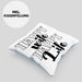 Lustige Kissen mit Füllung 40x40 Geschenk für Ehemann Spruch Happy Wife Happy Life Ehemann Geschenkidee (Grau) Blau Trendation