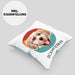 Golden Retriever Besitzer Kissen mit Füllung 40x40 Geschenk Lustiger Spruch Geschenkidee Golden Retriever Mama Papa (Grau) Blau Trendation