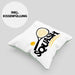 Lustige Squash-Kissen mit Füllung 40x40 Geschenk für Squash-Spieler (Grau) Grün Trendation