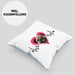 Mops Besitzer Kissen mit Füllung 40x40 Geschenk Lustiger Spruch Geschenkidee Herzschlag Mops (Grau) Blau Trendation