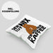 Kaffee-Liebhaber Geschenk Kissen mit Füllung 40x40 Geschenkidee für Kollegen Der Tut Nix Der Will Nur Kaffee trinken (Grau) Grün Trendation
