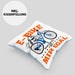 Lustige Kissen mit Füllung 40x40 E-Bike Fans Geschenk E-Bike Sprüche Geschenkidee (Grau) Blau Trendation