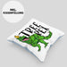Tree Rex Kissen mit Füllung 40x40 Geschenk T-Rex Geschenkidee Jungs Weihnachten Dinosaurier Xmas (Grau) Blau Trendation
