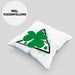 St Patricks Day Kissen mit Füllung 40x40 Kleeblatt Irisch Irland Geschenkidee (Grau) Blau Trendation