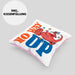 Bouldern Kissen mit Füllung 40x40 für Kletterfans mit Dino-T-Rex Grafik "No Way Up" (Grau) Rosa Trendation