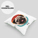 Mops Besitzer Kissen mit Füllung 40x40 Geschenk Lustiger Spruch Geschenkidee Mops Mama Papa (Grau) Grün Trendation