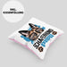 Schäferhund Papa Besitzer Kissen mit Füllung 40x40 Geschenk Lustiger Spruch Geschenkidee Schäferhund Liebhaber (Grau) Rosa Trendation