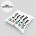 Rudern Kissen mit Füllung 40x40 Geschenk Ruderer Rudergerät Catch Drive Release Recover Repeat Ruder-Verein Geschenkidee (Grau) Blau Trendation