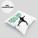 Fußballspieler Kissen mit Füllung 40x40 Geschenk Coole Jungs Spielen Fußball Geschenkidee Jungen (Grau) Blau Trendation