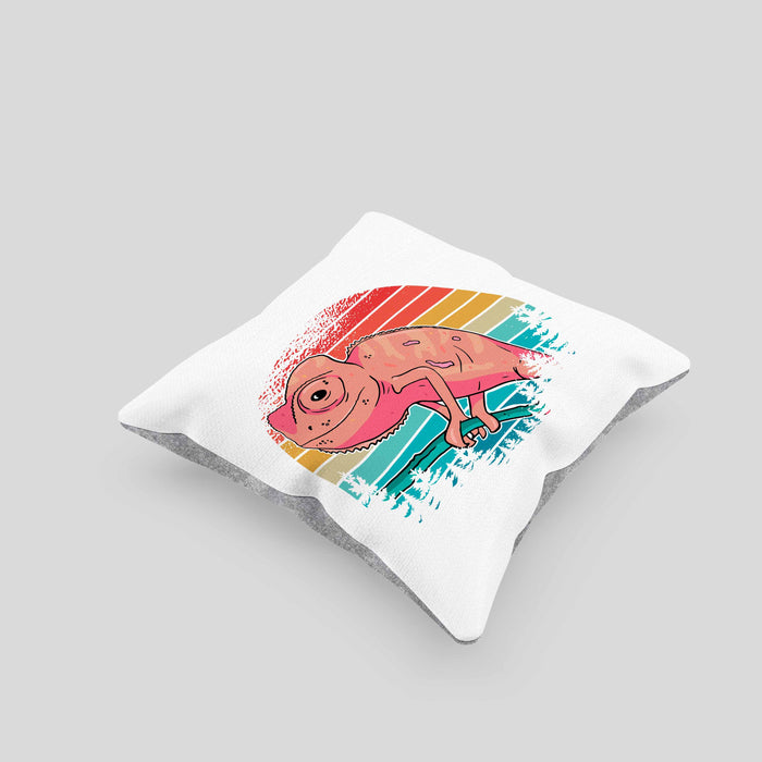 Chamäleon-Besitzer Kissen mit Füllung 40x40 Geschenk Grafik Chamäleon (Grau) Grau Trendation