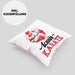 Huhn Kissen mit Füllung 40x40 Geschenk Huhn Kann Karate Geschenkidee Humor (Grau) Rosa Trendation