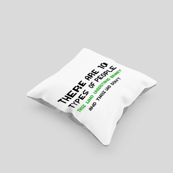 Programmierer Kissen mit Füllung 40x40 Geschenk Programmierer Gadget Lustig Geschenkidee Männer Zubehör Informatiklehrer IT Programmierer (Grau) Grau Trendation