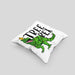 Tree Rex Kissen mit Füllung 40x40 Geschenk T-Rex Geschenkidee Jungs Weihnachten Dinosaurier Xmas (Grau) Grau Trendation