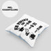 Baustelle Kissen mit Füllung 40x40 Geschenk Der Perfekte Tag Bauarbeiter Geschenkidee für Männer Baggerfahrer Bagger Baggerführer (Grau) Blau Trendation