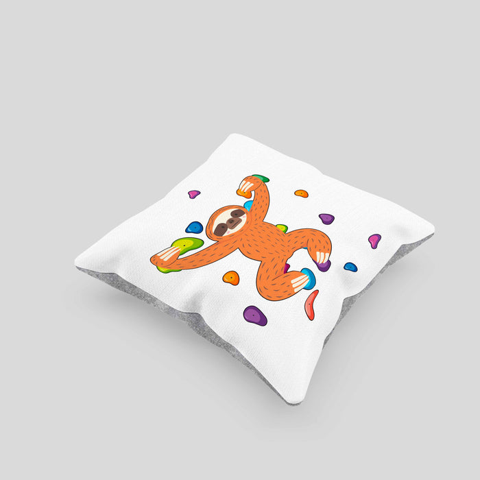 Bouldern Lustige Kissen mit Füllung 40x40 Kletterfans Kletterhalle Geschenkidee (Grau) Grau Trendation
