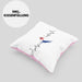 Kroatische Flagge Kissen mit Füllung 40x40 Geschenk Herzschlag Kroatien (Grau) Rosa Trendation