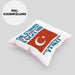 Türkei Kissen mit Füllung 40x40 Urlaub Heimat Geschenk Spruch Türke Geschenkidee (Grau) Rosa Trendation