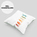 Volleyball Geschenk Kissen mit Füllung 40x40 Evolution Coach Herren Mädchen Kaffee Zubehör Volleyball-Spieler Spielerin (Grau) Grün Trendation