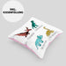Arten Von Dinosauriern Kissen mit Füllung 40x40 Geschenk Für Jungs Dinos T-Rex Jungen Mädchen Dinos Tyrannosaurus (Grau) Rosa Trendation